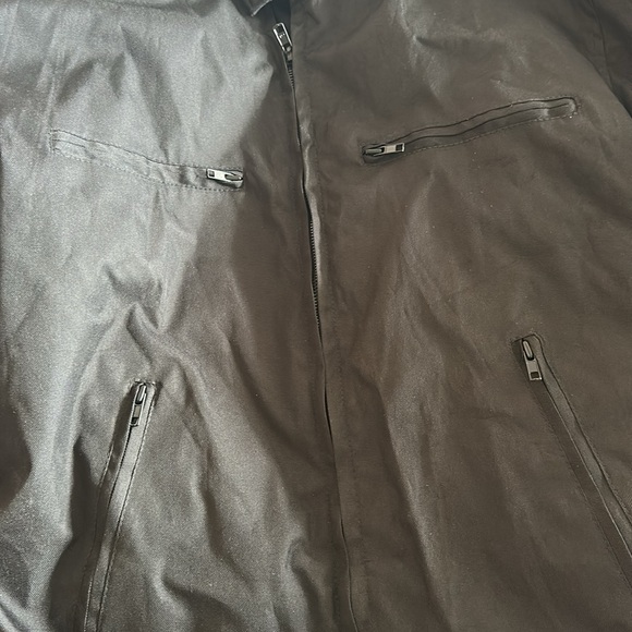 Men’s black riding jacket with removable liner - Picture 5 of 7